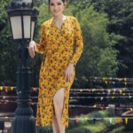 Long-Sleeve Midi Dress