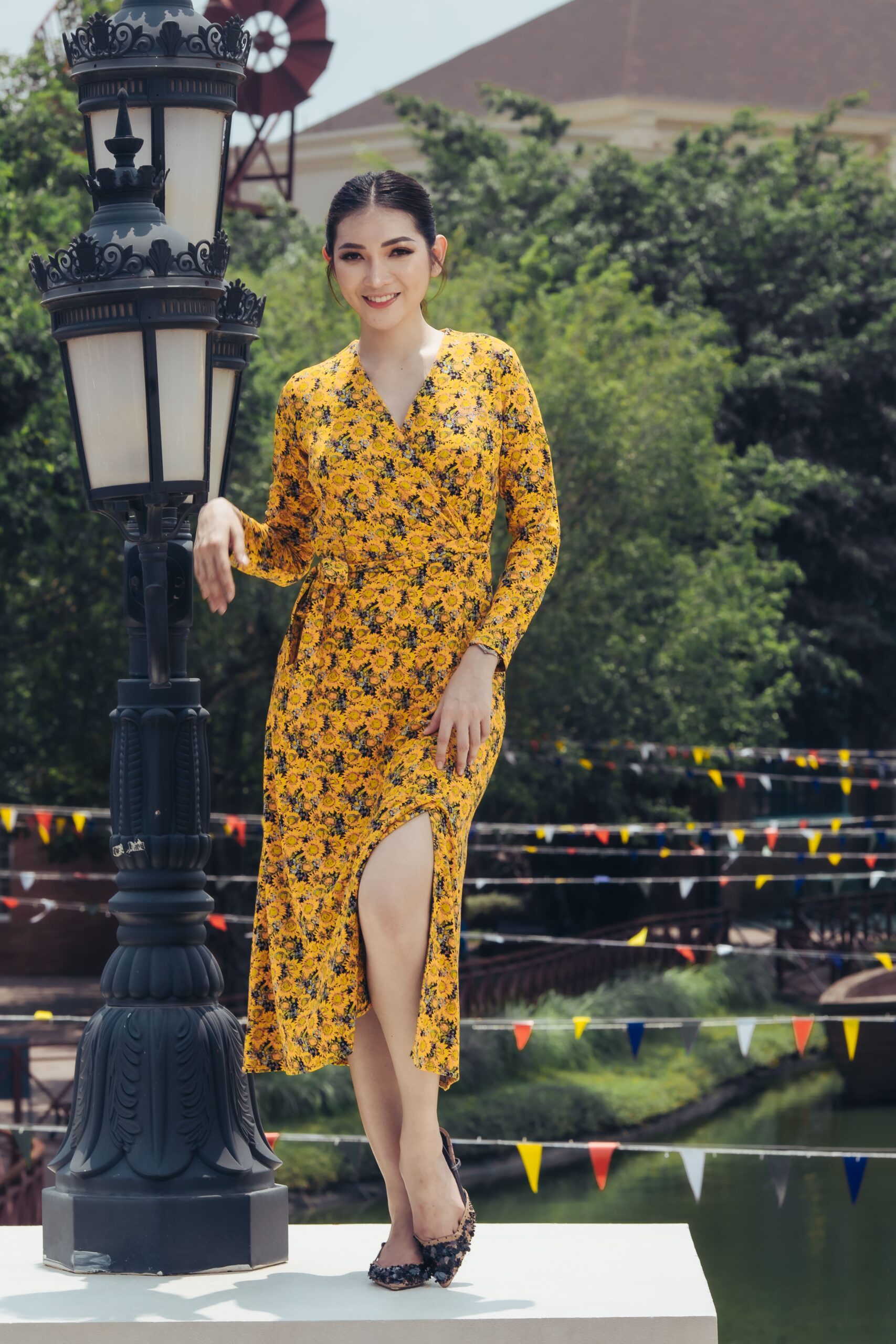 3 may 2023CH_-110 Long-Sleeve Midi Dress - Image 1