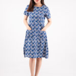Short Sleeve A-Line Dress
