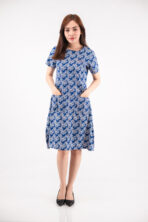 Short Sleeve A-Line Dress - LooksWomen Dress