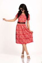 Short Sleeve Midi Dress - Image 2