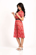 Short Sleeve Midi Dress - Image 3