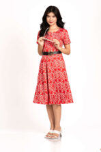 Short Sleeve Midi Dress - Image 4