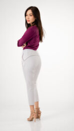 Cropped Slim-fit Pants (24KTC229) - Image 4