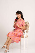 Short Sleeve Midi Dress (23KR59-GF13) - Image 8
