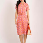 Short Sleeve Midi Dress (23KR59-GF13)