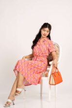 Short Sleeve Midi Dress (23KR59-GF13) - Image 5