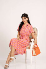 Short Sleeve Midi Dress (23KR59-GF13) - Image 2