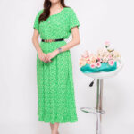 Short Sleeve Midi Dress