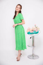 Short Sleeve Midi Dress