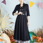 Fit & flare coat dress