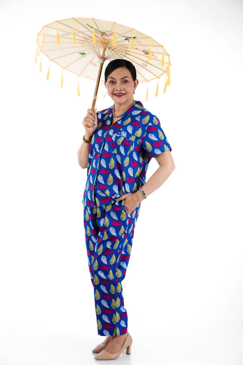 11kkl002-ae24-blue-1.jpg Short Sleeve + Long Pants (11KKL002-AE24) - Image 1