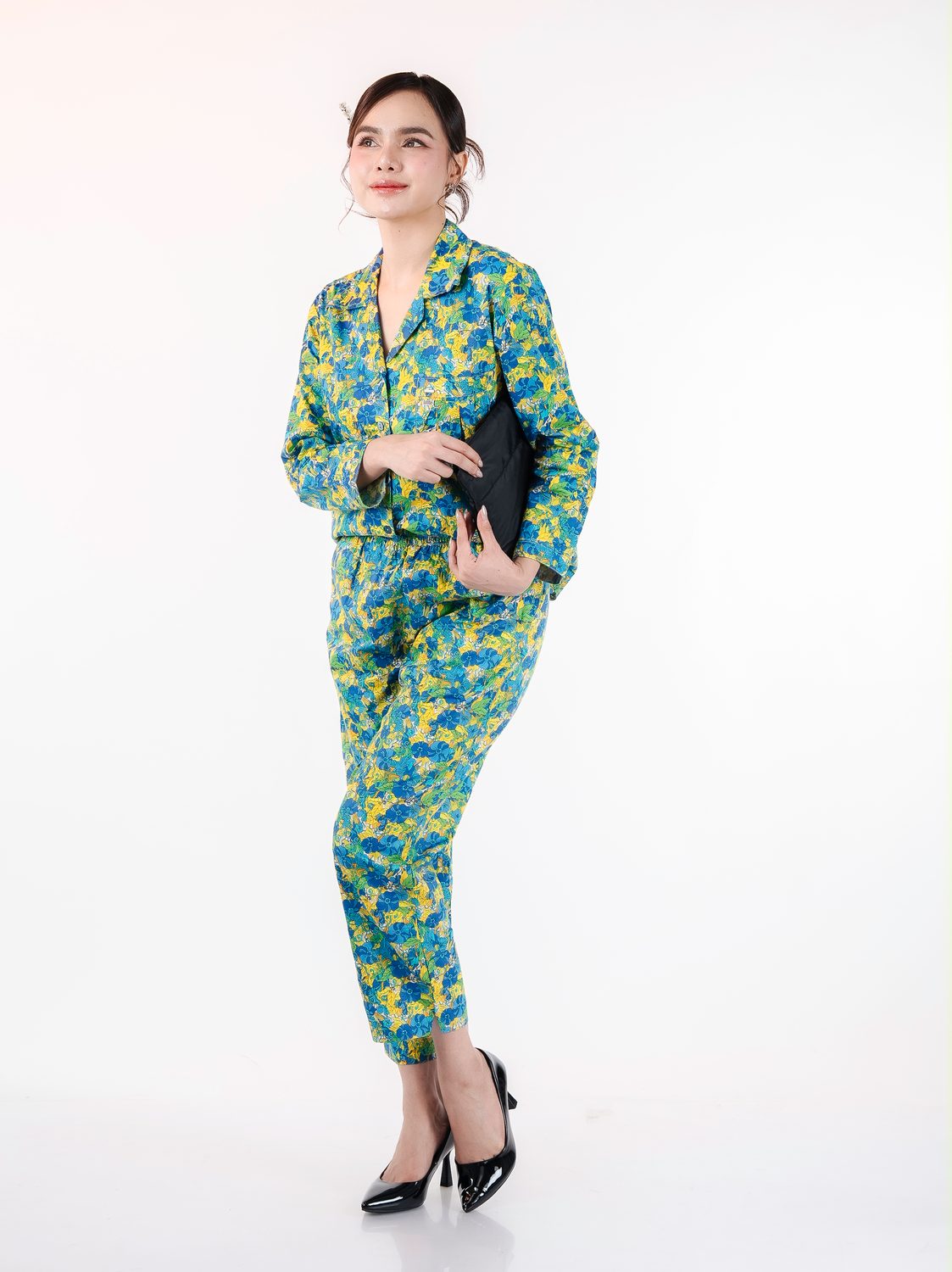 11kkl002-lab28-blue-1.jpg Short Sleeve + Long Pants (11KKL002-LAB28) - Image 1