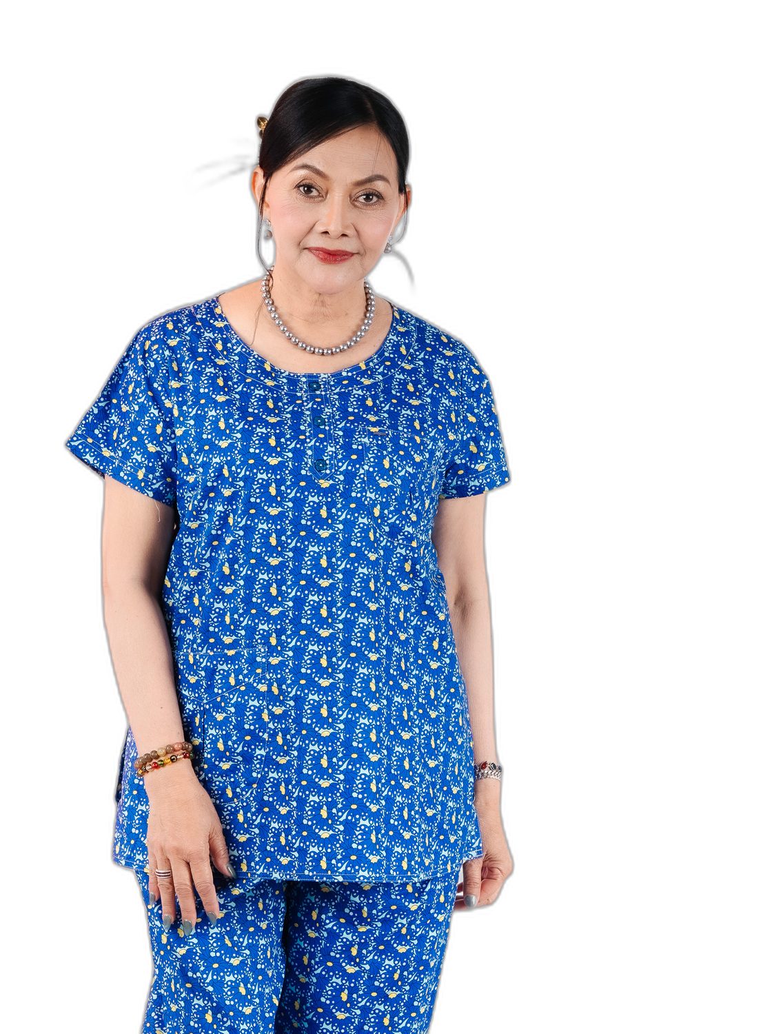 11kkl005-lab24-blue-1.jpg Short Sleeve + Long Pants (11KKL005-LAB24) - Image 1