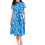 Short Sleeve Midi Dress